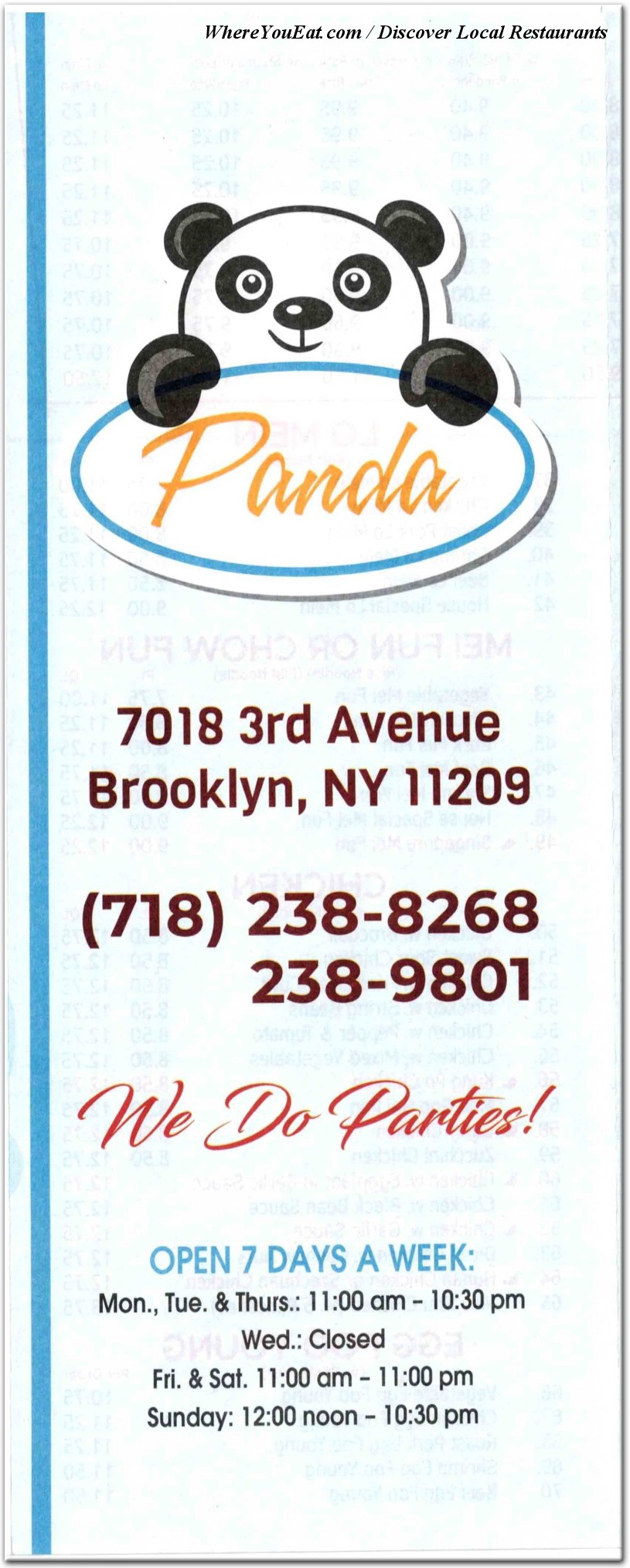 menu 0